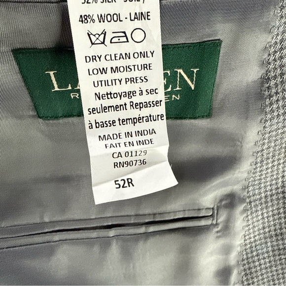 Ralph Lauren Men's Gray and blue Blazer 52R - Picture 8 of 11